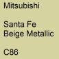 Preview: Mitsubishi, Santa Fe Beige Metallic, C86.